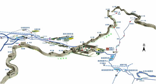 八达岭长城 景区 导游图 地图 大图 高清 超高清